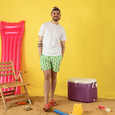 Neon Seahorse Swim Short